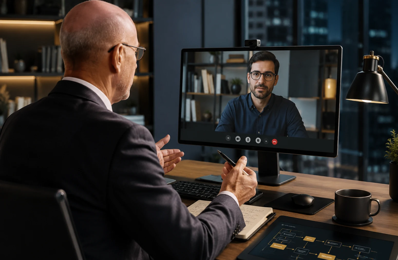 Consultoria moderna por videochamada ao vivo